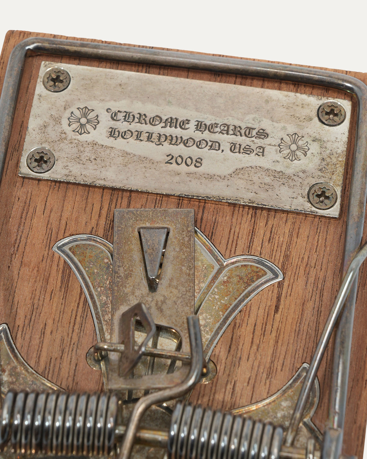 Wood & Silver Mouse Trap