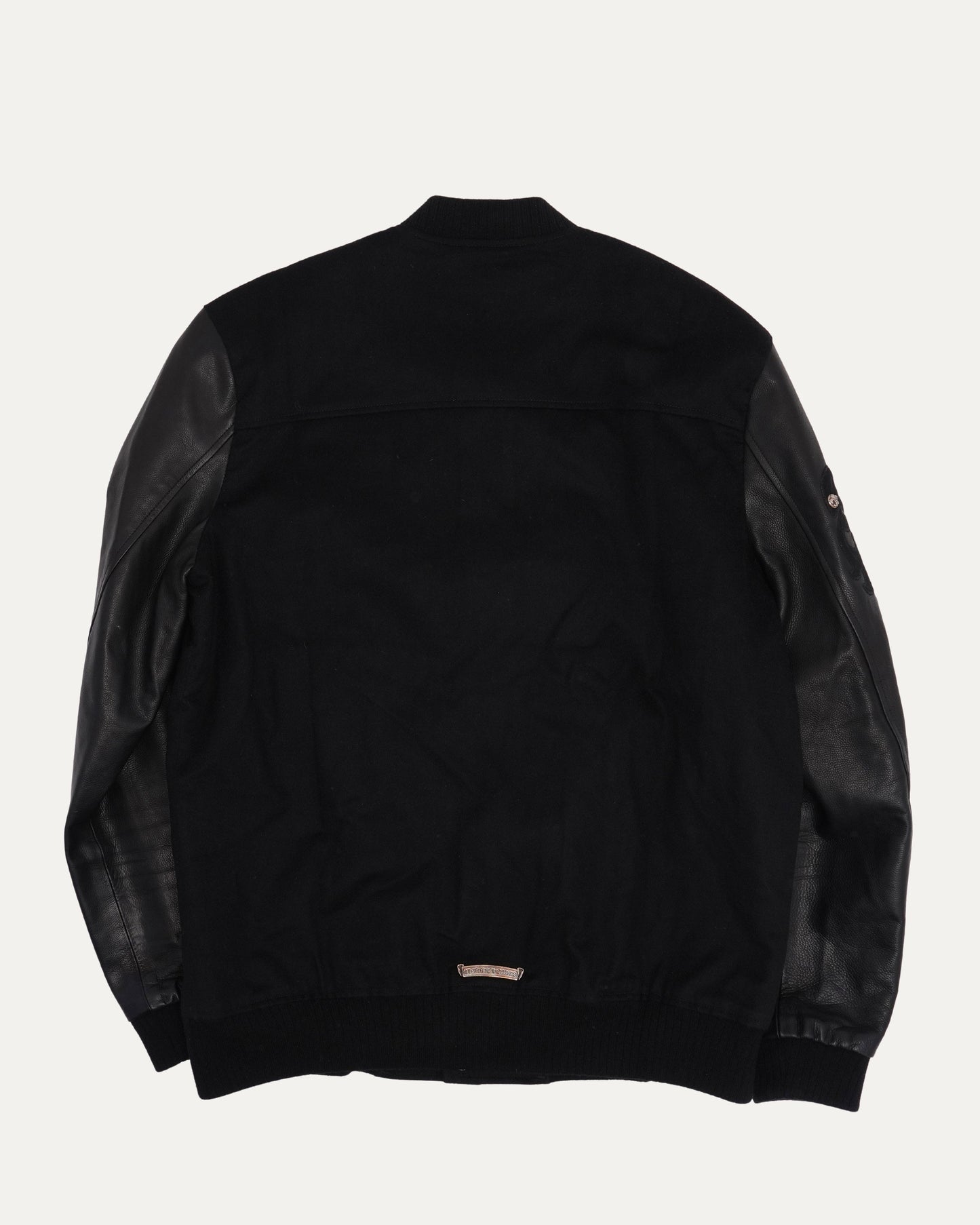 Cashmere Cross Patch Varsity Jacket