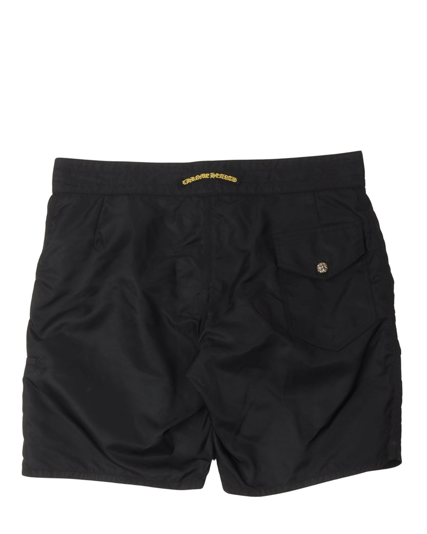 Nylon Patch Swim Shorts
