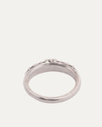 Mini Floral Cross Ring