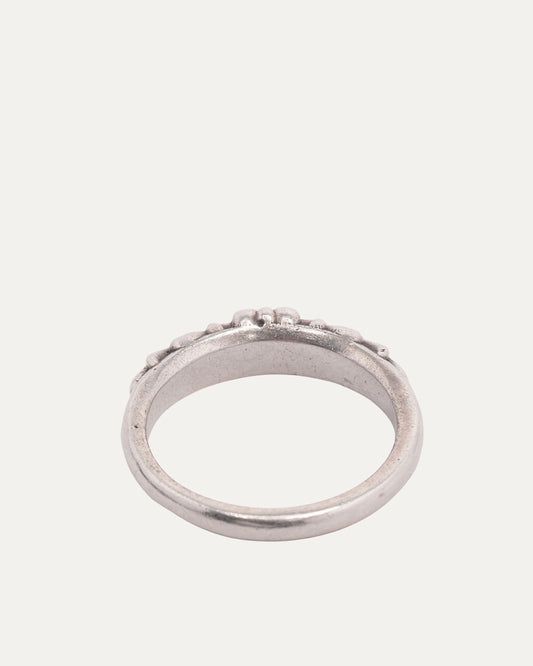 Mini Floral Cross Ring