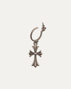 Hoop Earring with Cross