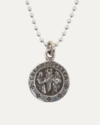 Angel Medallion Pendant on Ball Chain