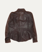 Fleur Yoke Leather Shirt