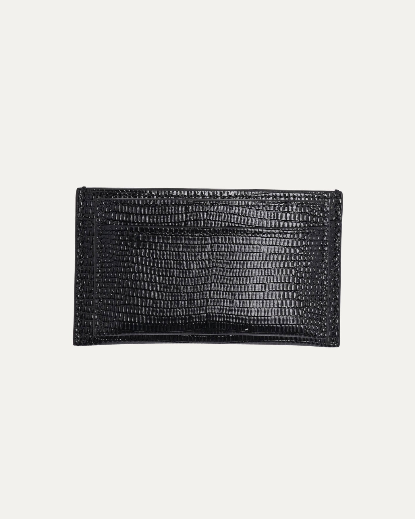 Lizard Embossed Crococco Card Holder