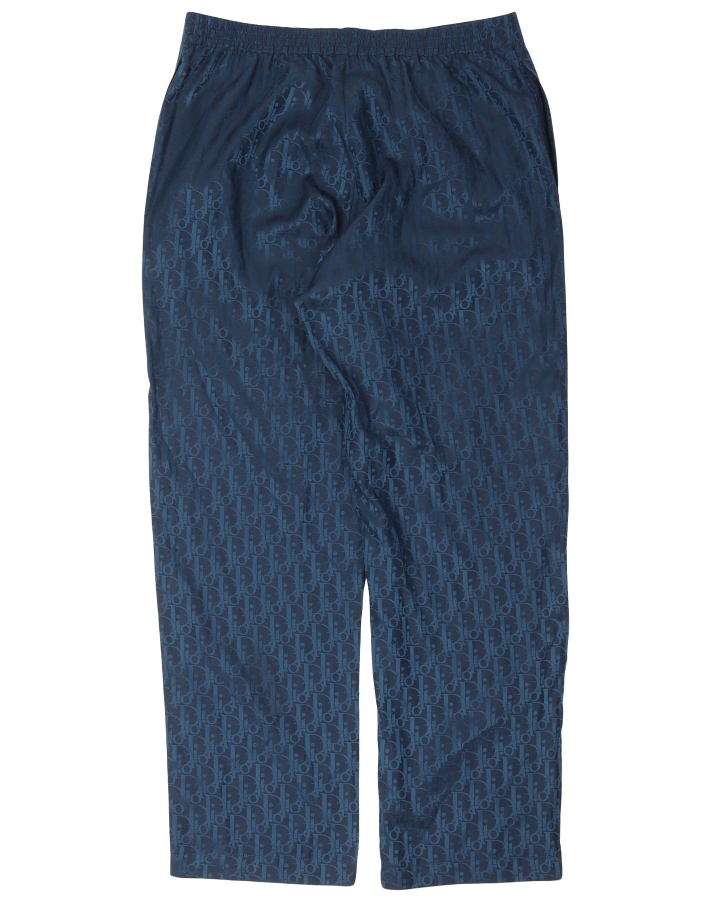 Silk Blend Oblique Monogram Pants
