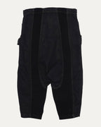 Waxed Drop Crotch Cargo Shorts