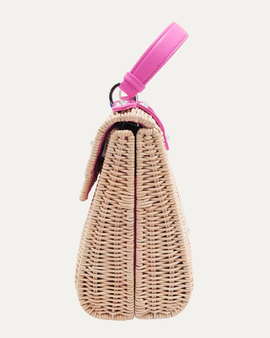 Woven Raffia Dolly Bag