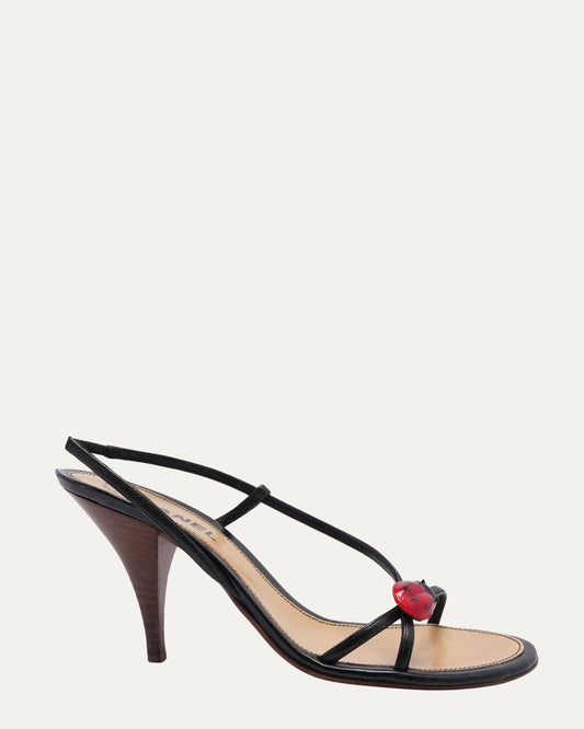 Lady Bug Slingback Heeled Sandals