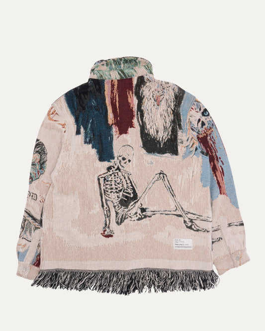 Wes Lang Tapestry Blood Shirt Jacket