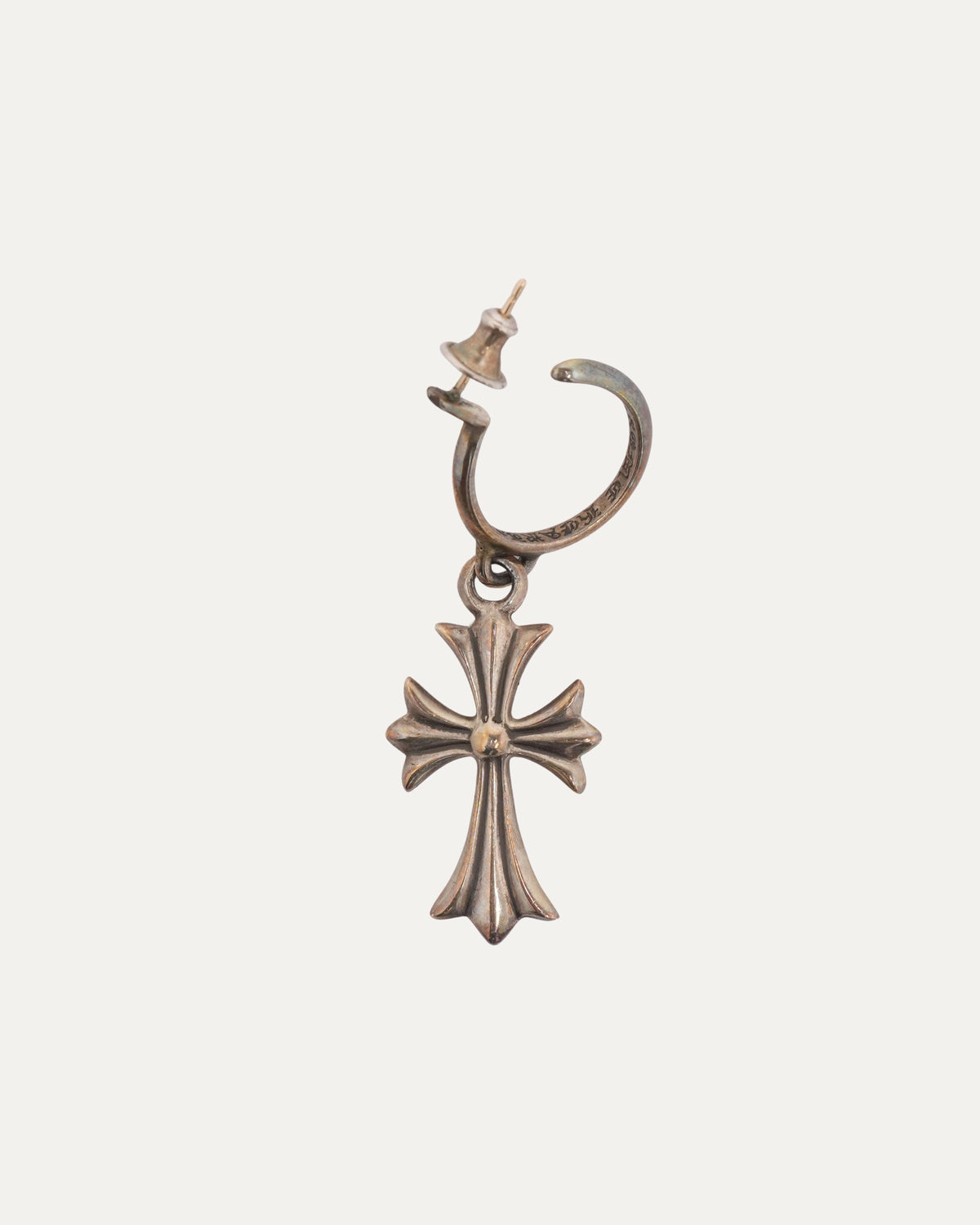 Hoop Earring with Cross