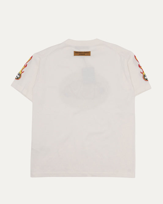 Intarsia Knit Baseball T-Shirt