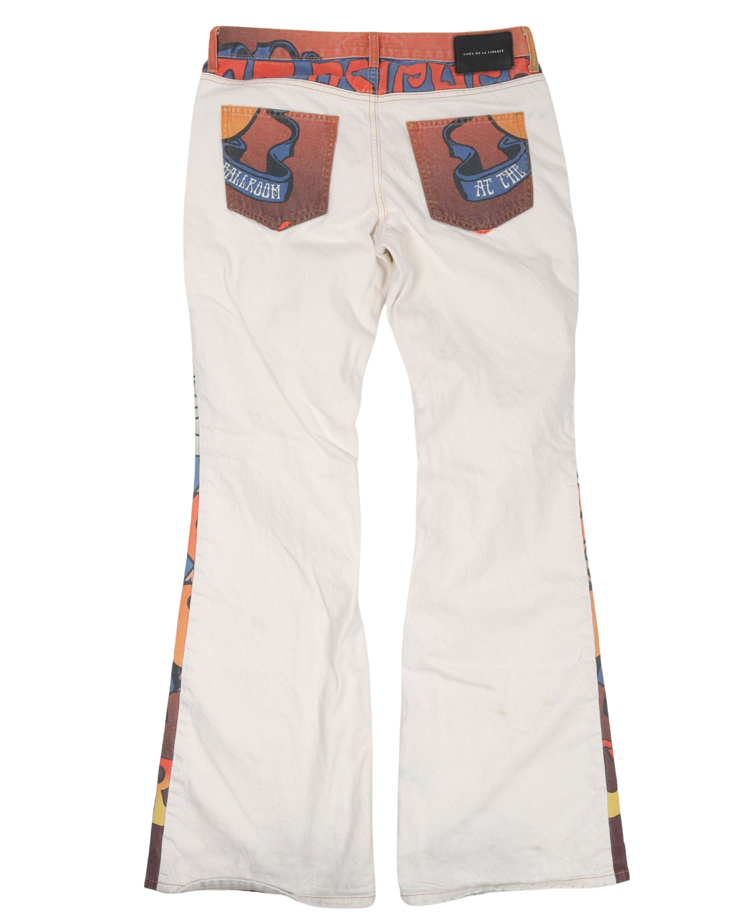 Graphic Flared Jeans