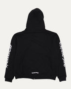 Vertical Logo Thermal Lined Zip Up Hoodie
