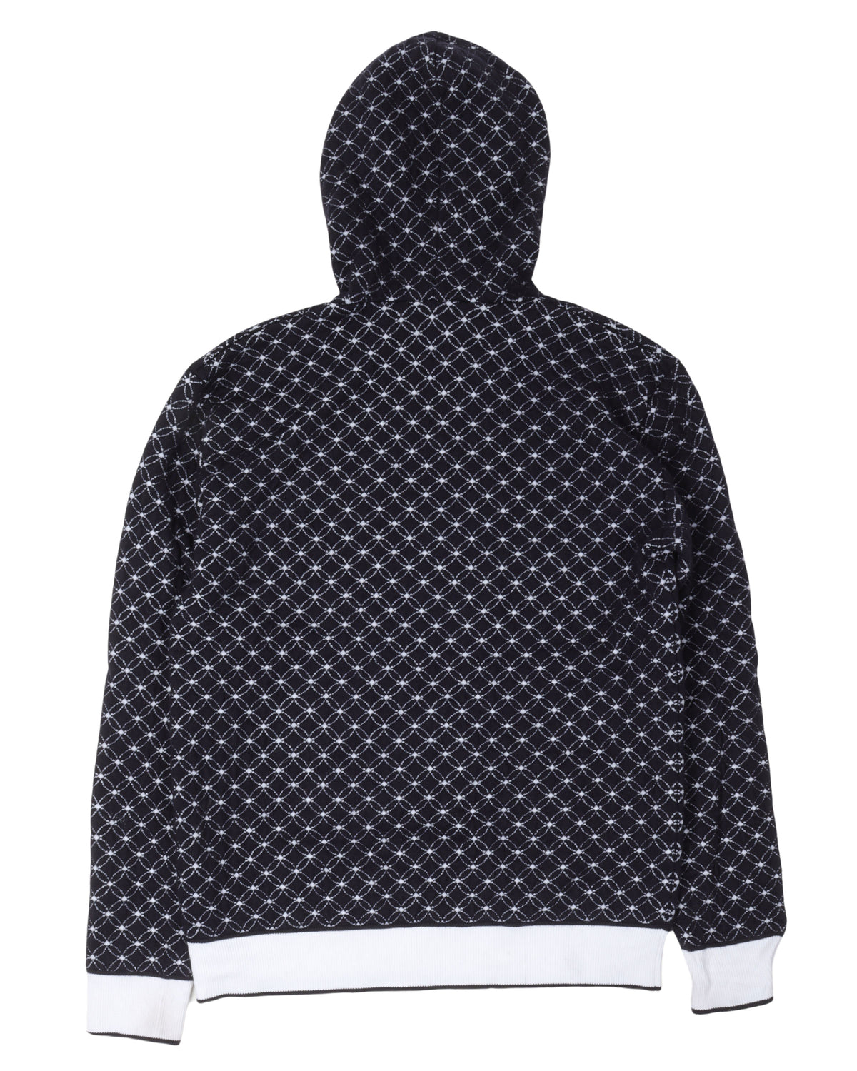 Patterned Knit Hoodie