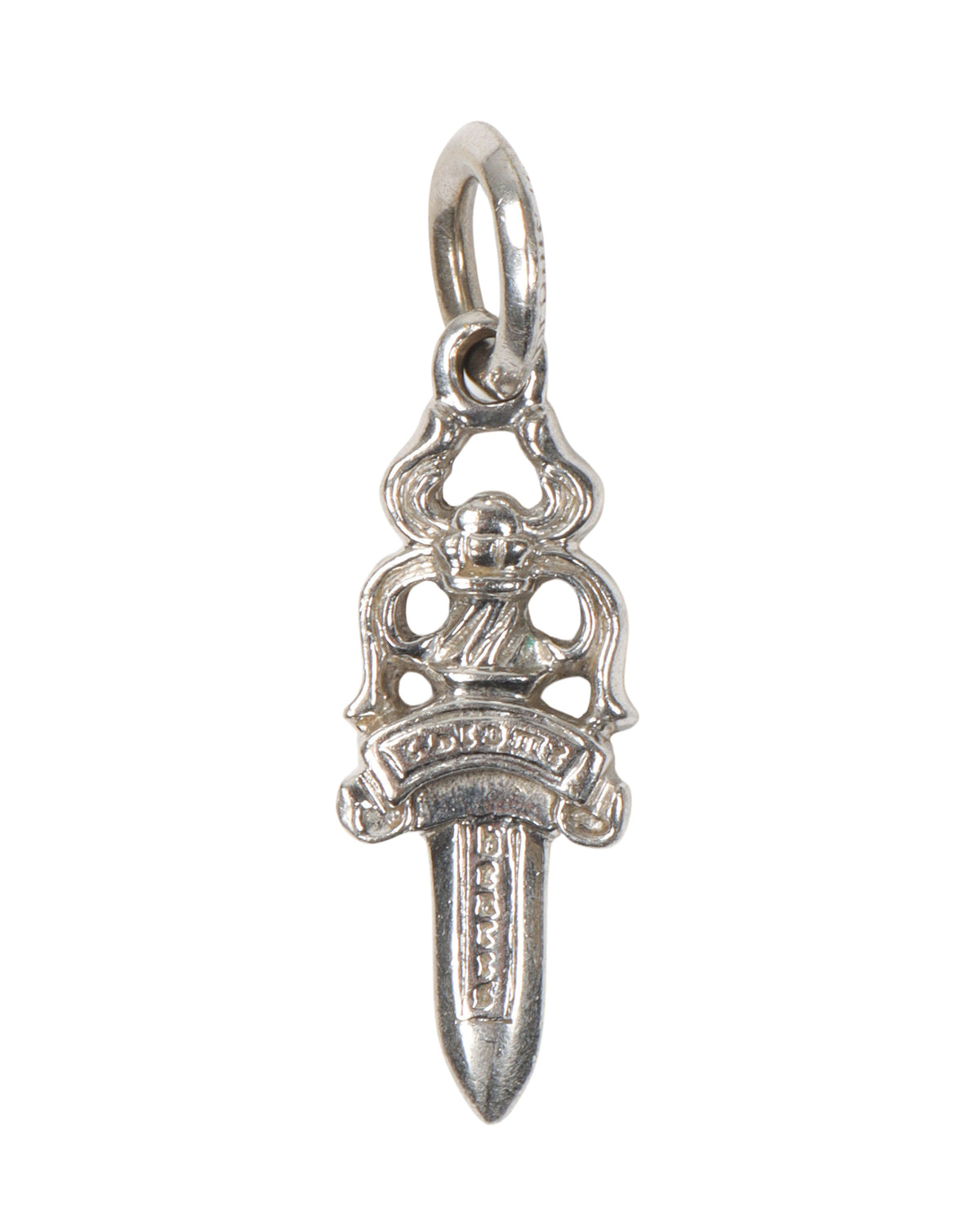 White Gold Diamond Dagger Pendant
