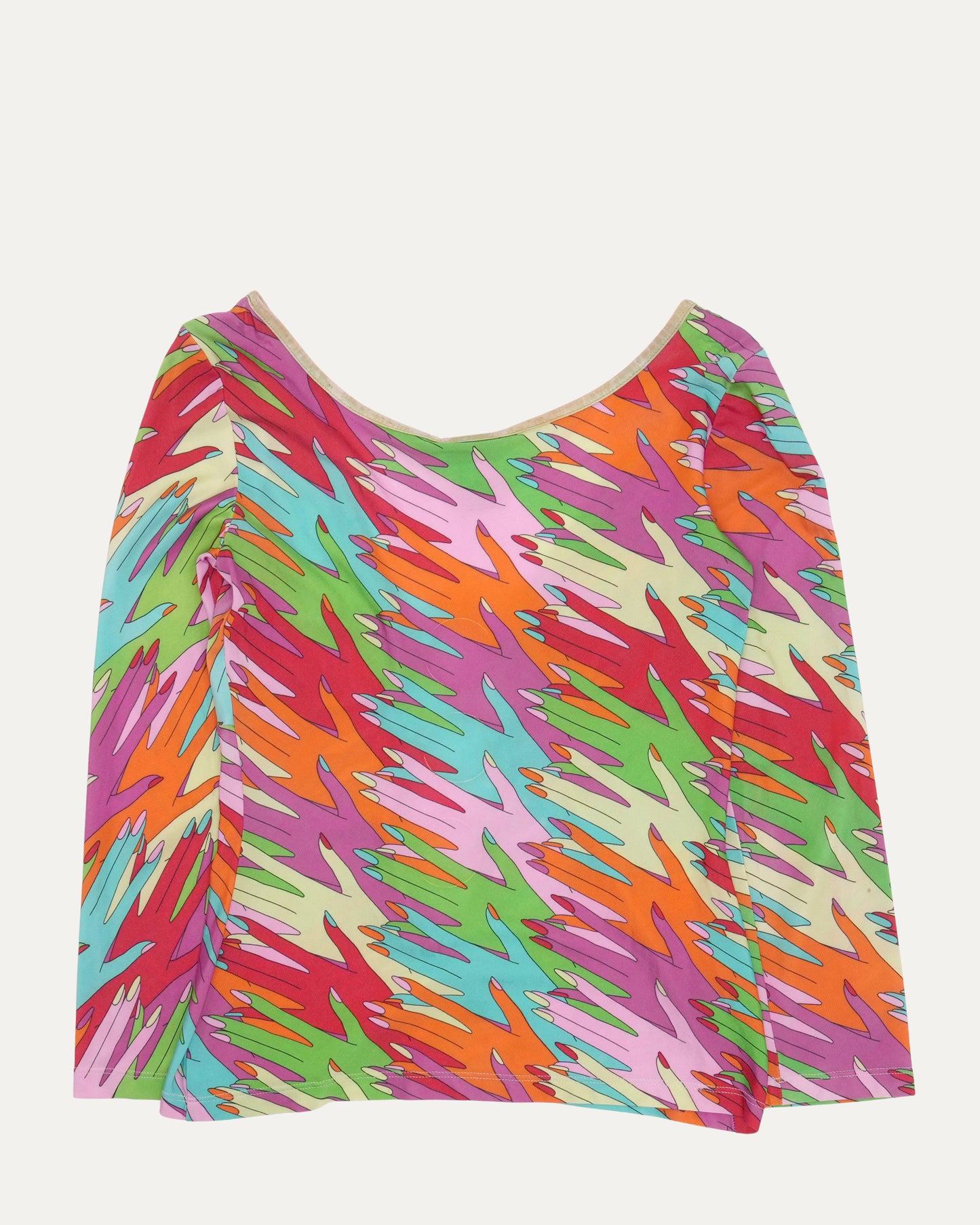 2005 Multicolored Handprint O Ring Top