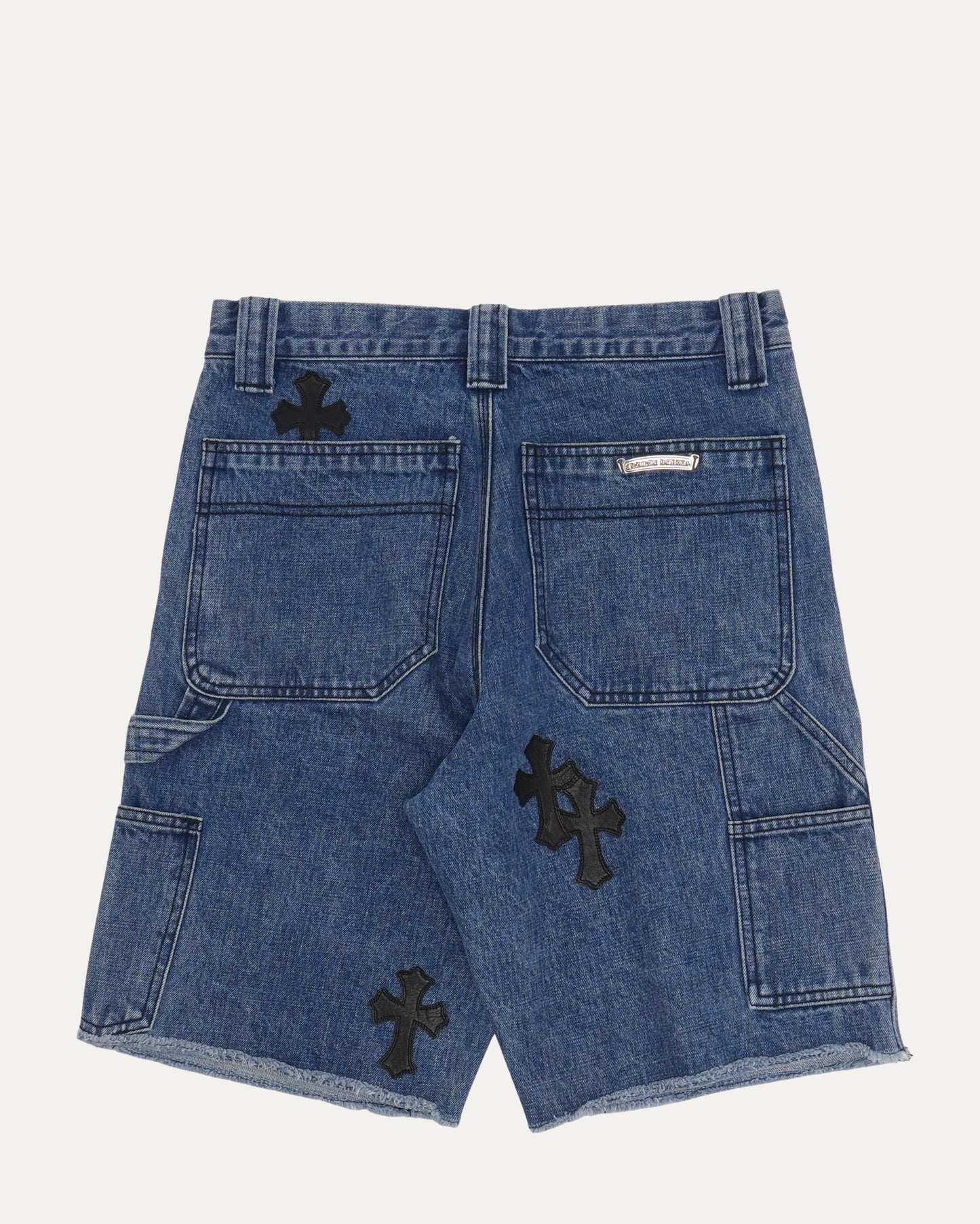 Turbo Diesel Cross Patch Double Knee Jean Shorts