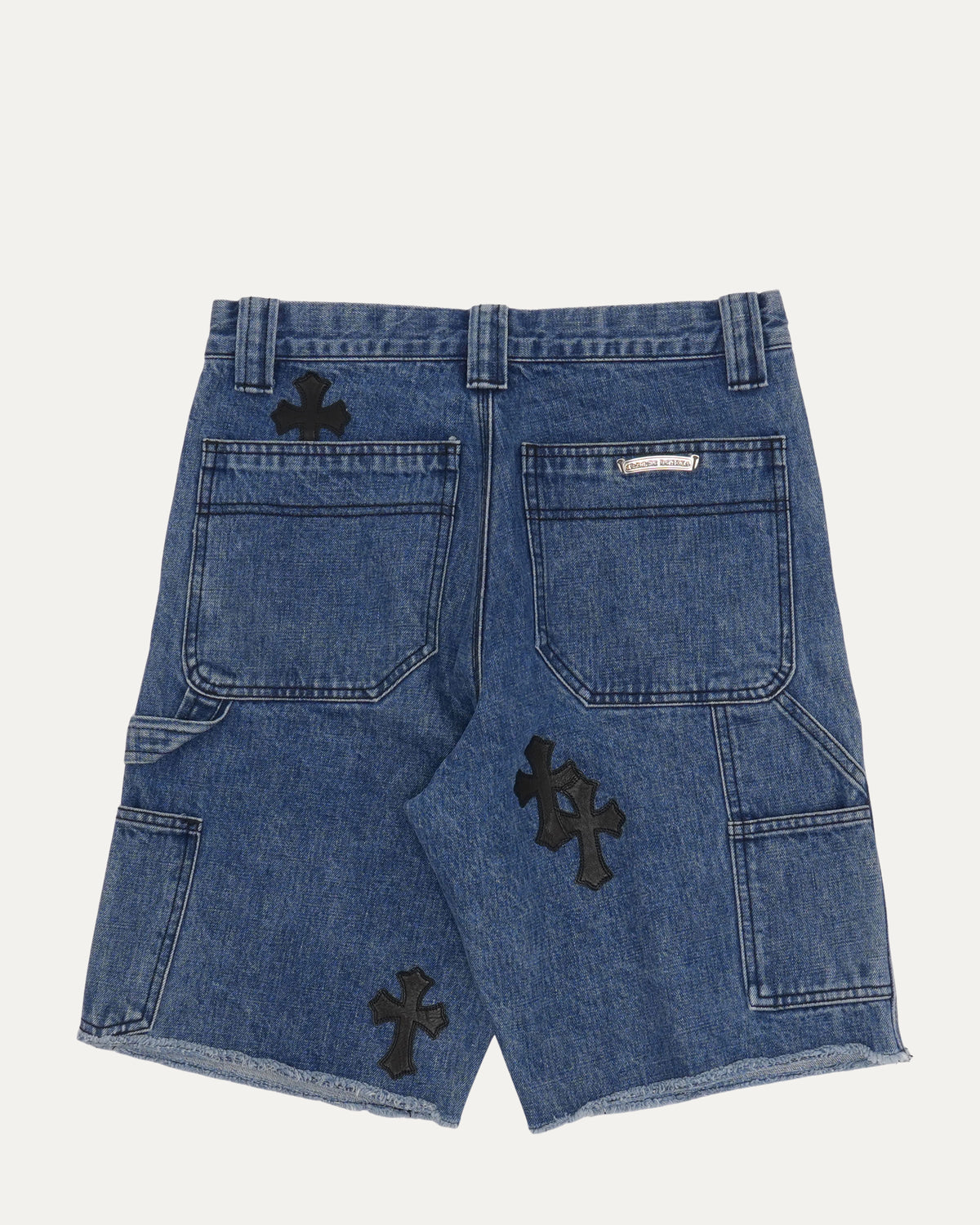 Turbo Diesel Cross Patch Double Knee Jean Shorts