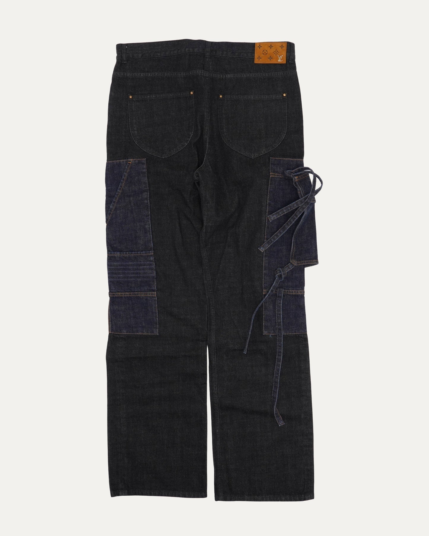Dark Wash Cargo Carpenter Jeans