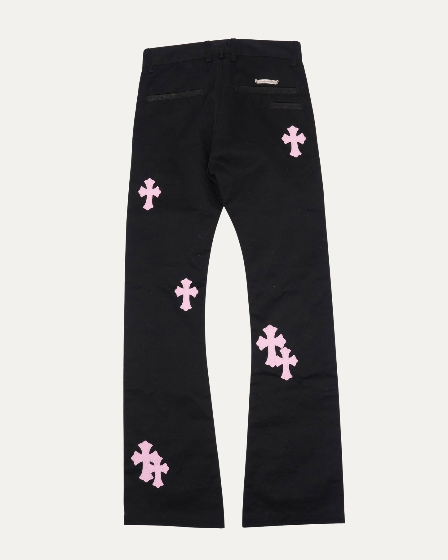 Cross Patch Flared Chino Pants