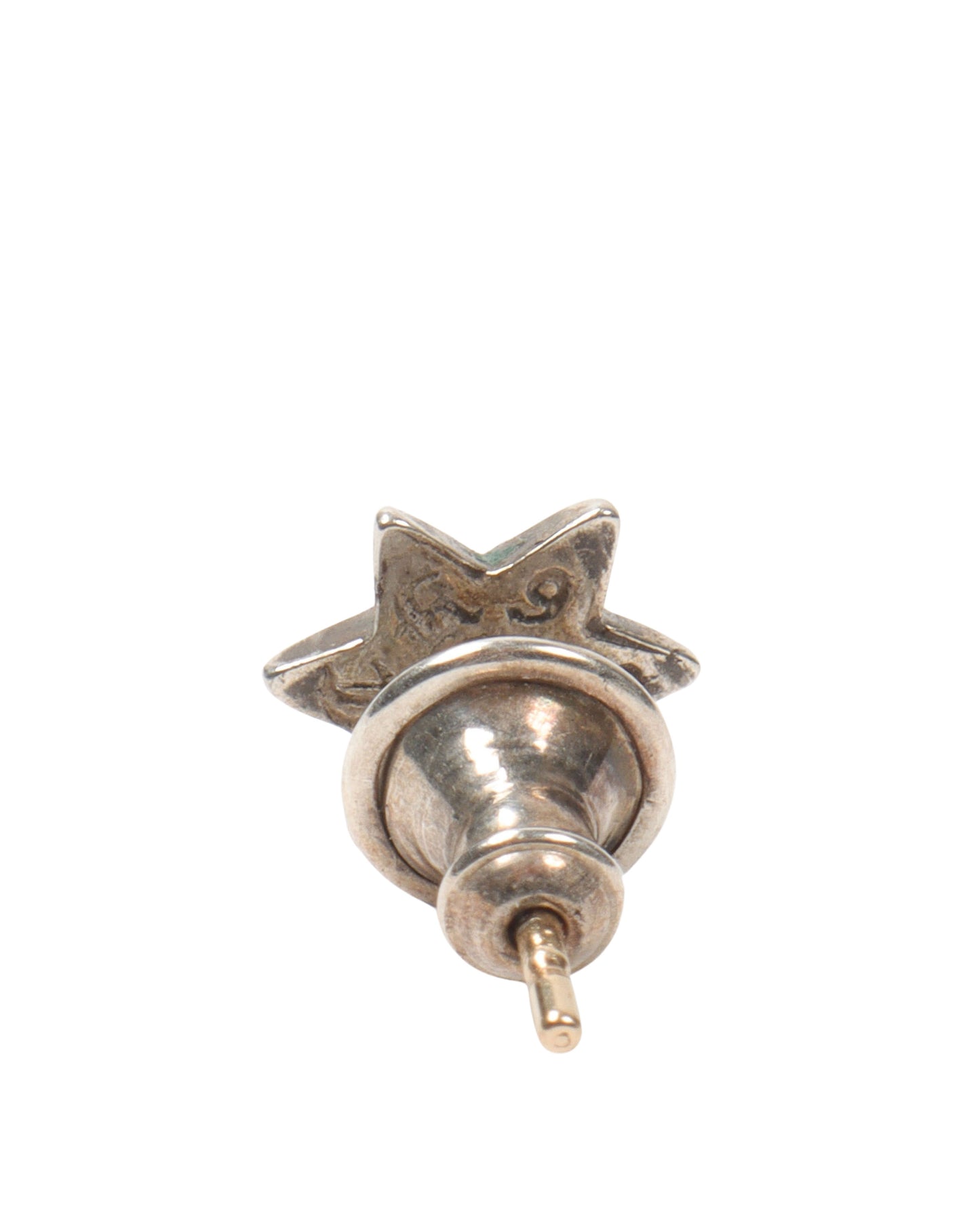 Seol + Gold star drop stud earrings in sterling silver Seol + Gold star drop stud earrings in sterling silver