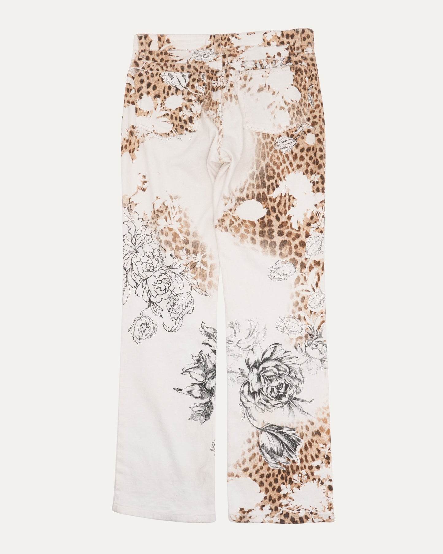 Leopard Detail Jeans