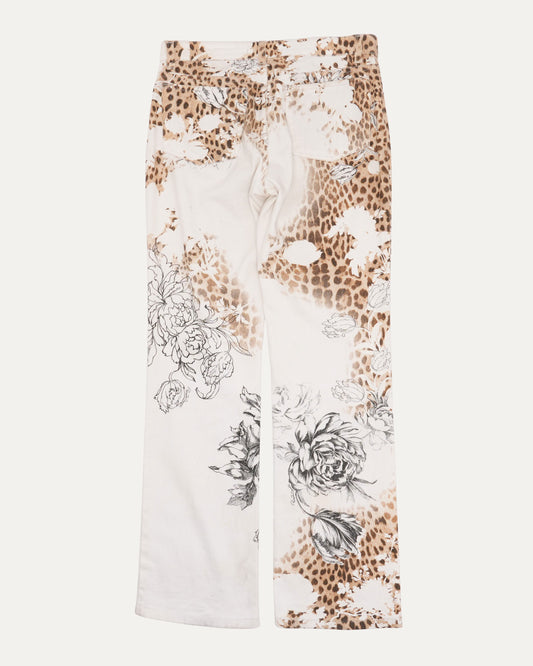 Leopard Detail Jeans