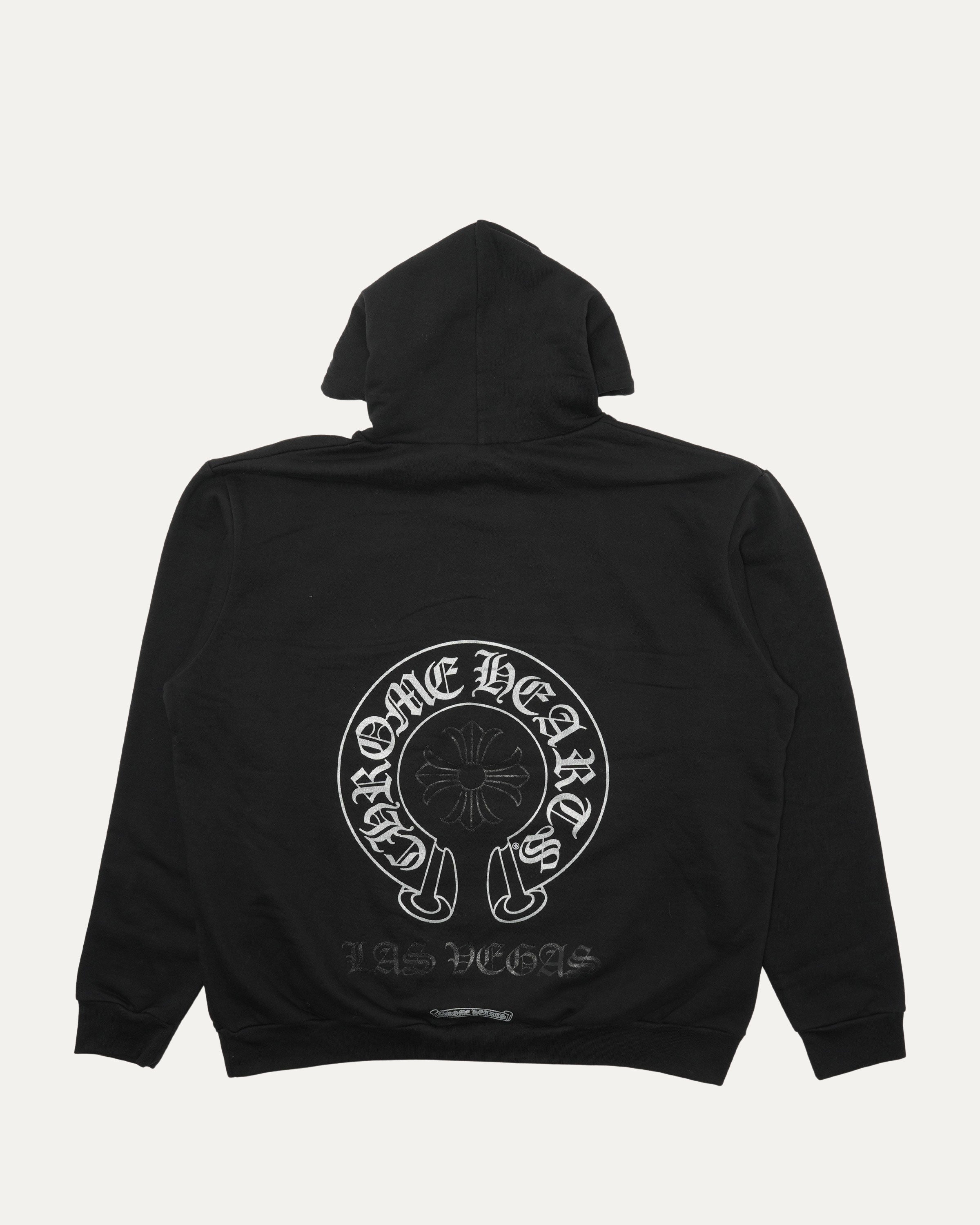 Vegas Glitter Print Horseshoe Logo Hoodie