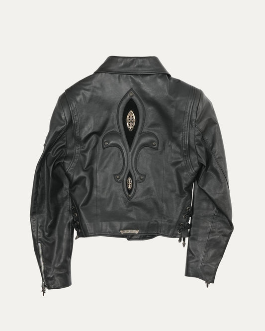 Fleur Leather Double Rider Jacket