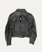 Fleur Leather Double Rider Jacket