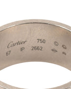 Platinum Wide Band Love Ring