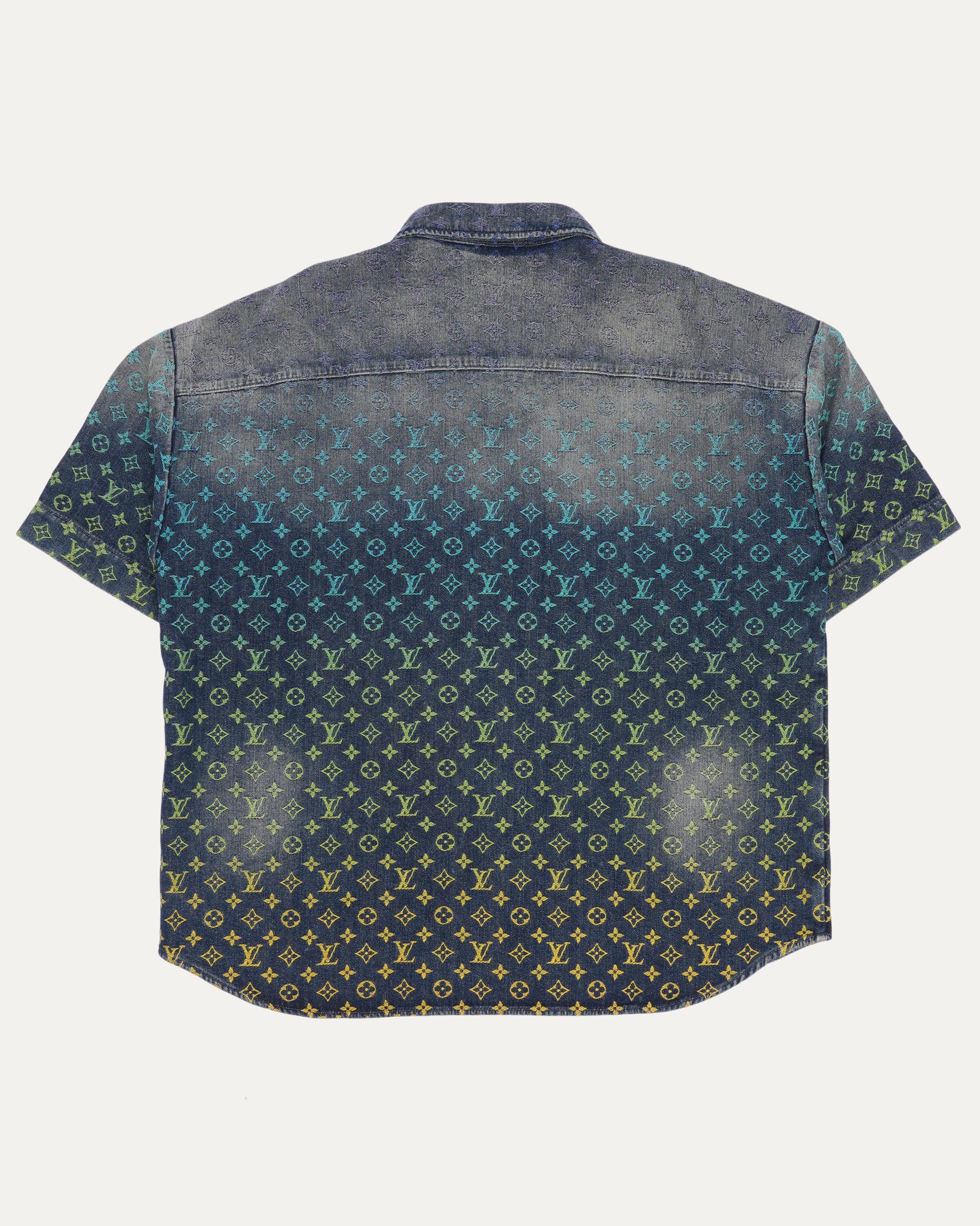 Rainbow Monogram Denim Shirt