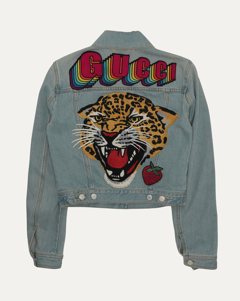 Jaguar Embroidered Denim Jacket