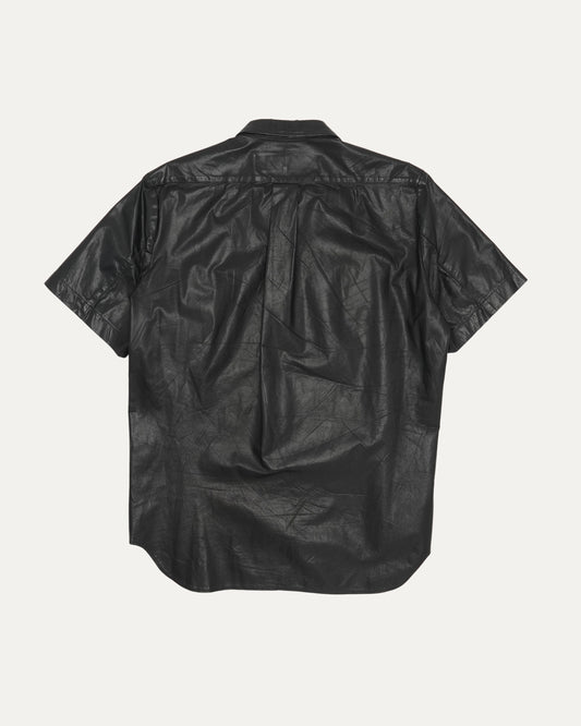 Short Sleeve Leather Shirt