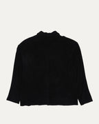Suede Fleur Zip Up Jacket