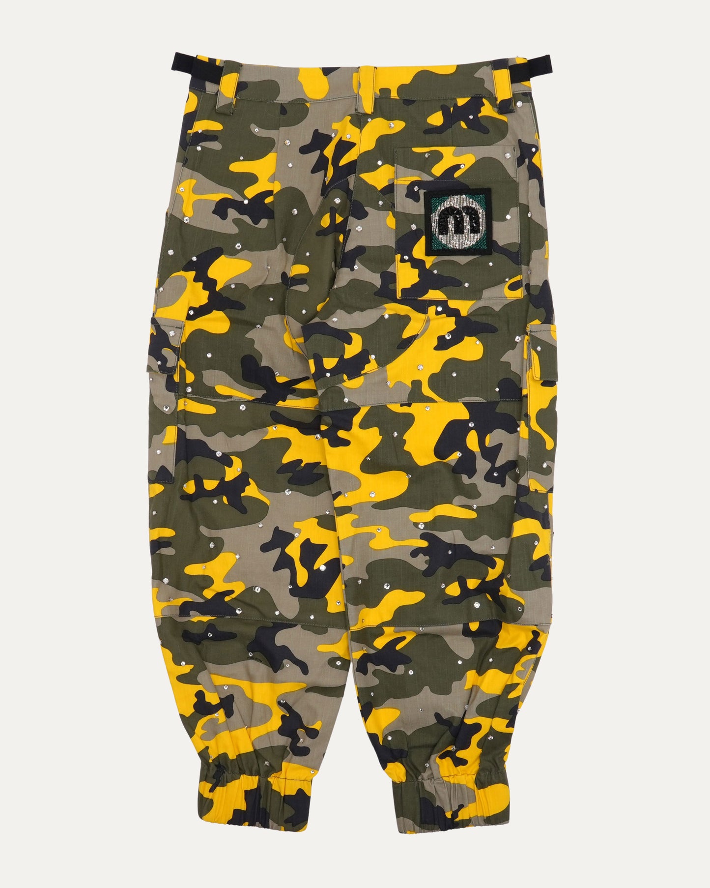 Rhinestone Camouflage Cargo Pants