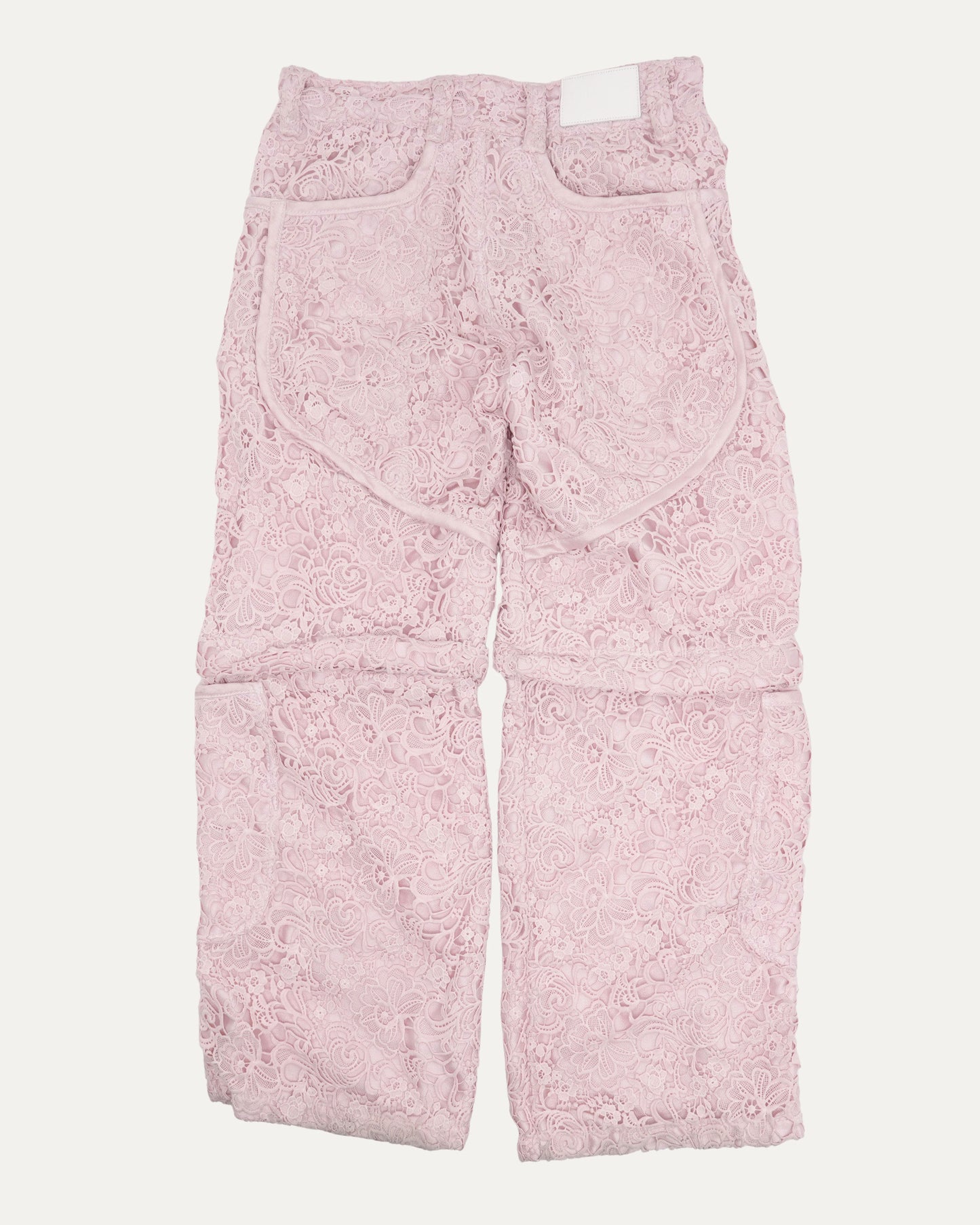Lace Covered Cargo Convertible Pants