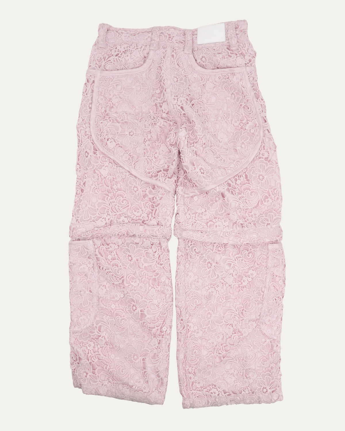 Lace Covered Cargo Convertible Pants