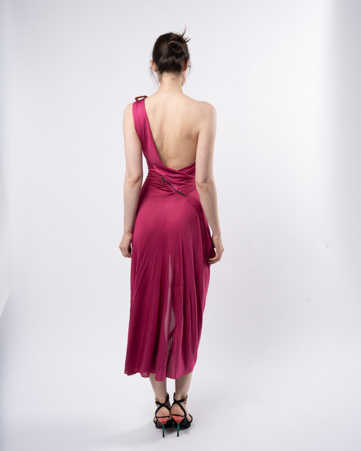 Galliano Era SS 2001 Couture Zipper Slit Gown