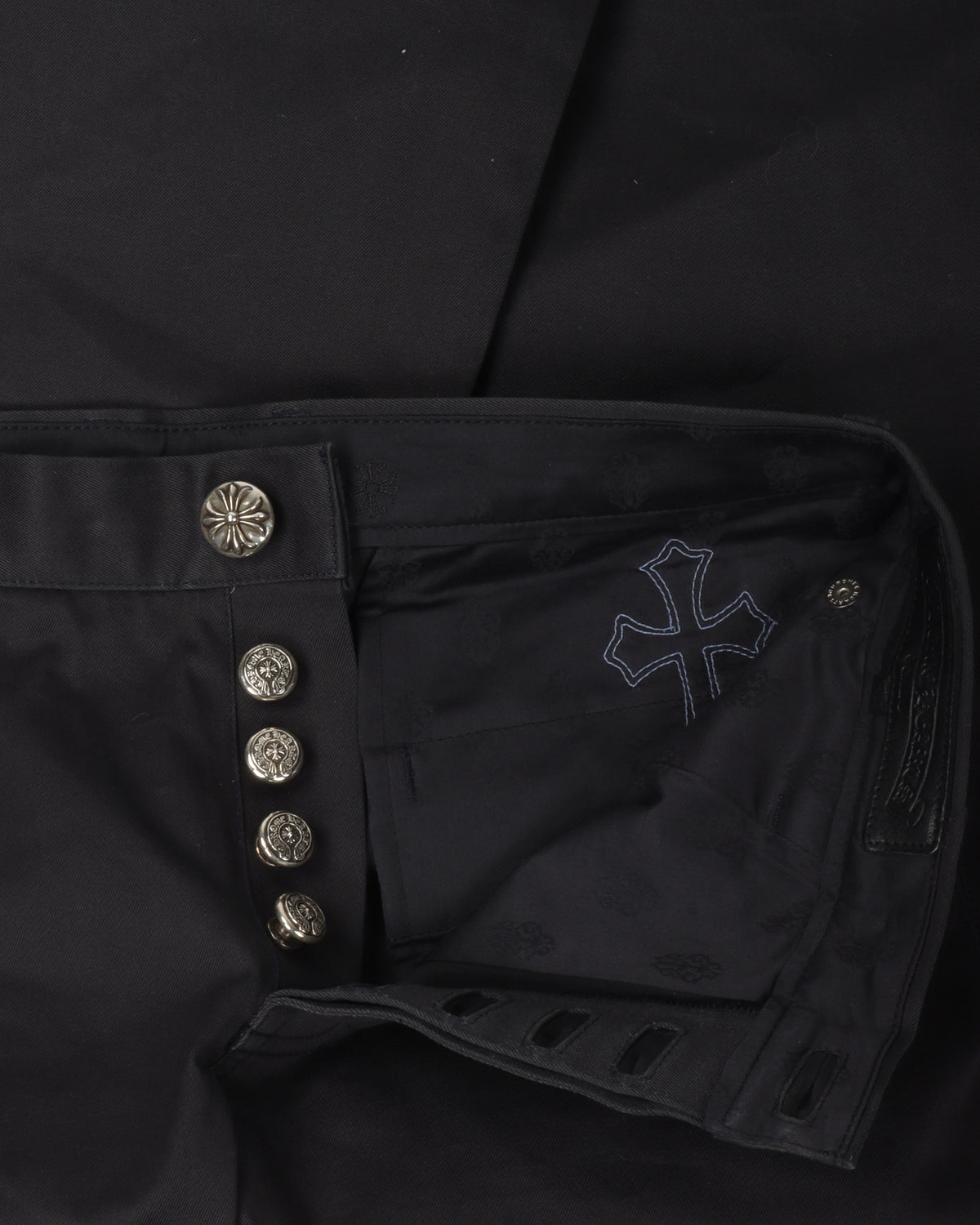 Multicolor Cross Patch Chino Pants