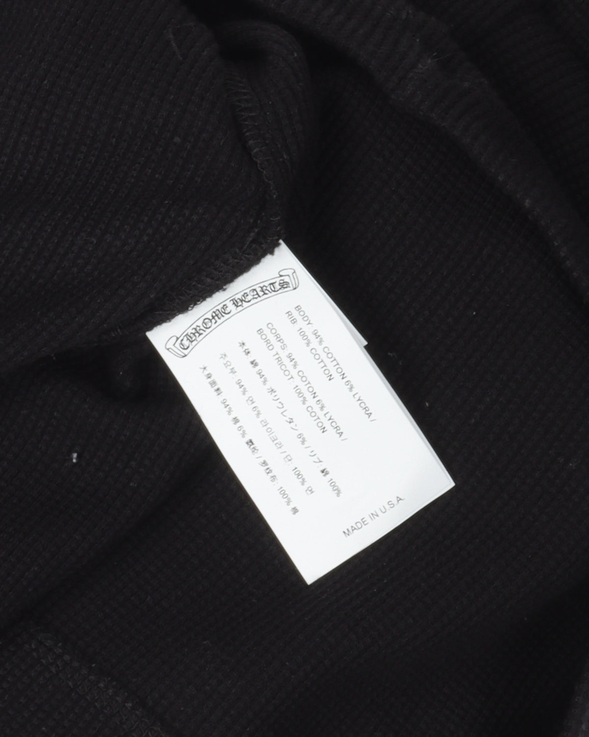Cropped Embroidered Thermal Shirt