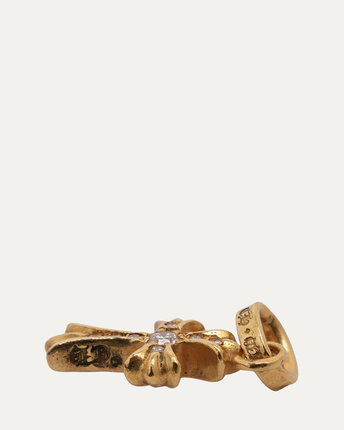 Gold Diamond Baby Fat Pendant