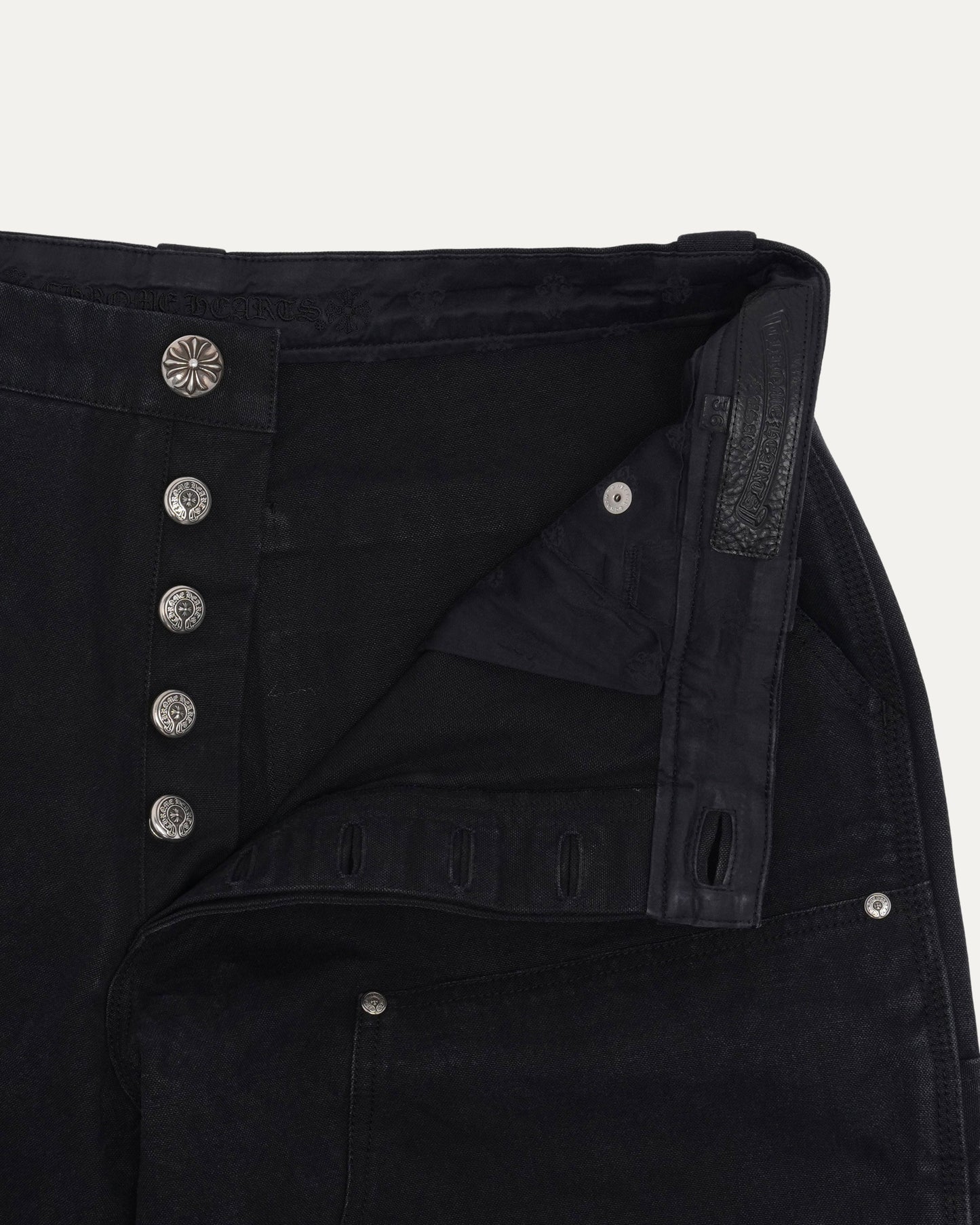 Double Knee Cross Patch Shorts