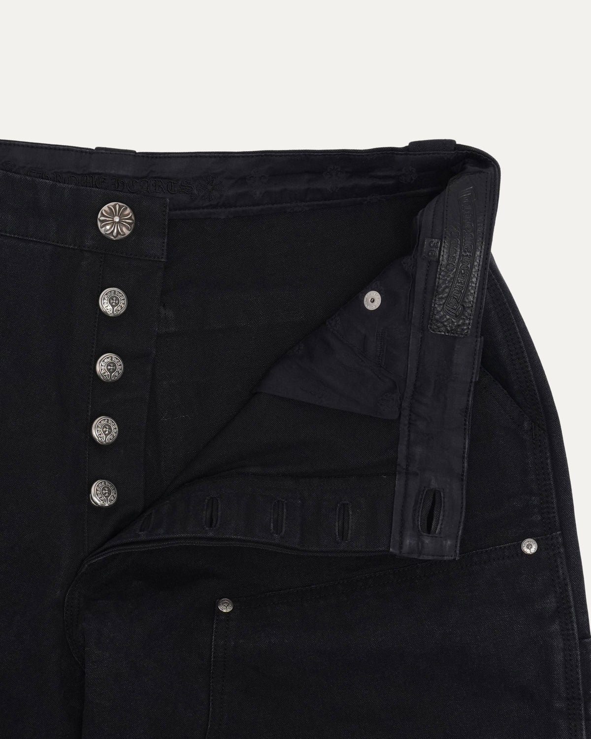 Double Knee Cross Patch Shorts