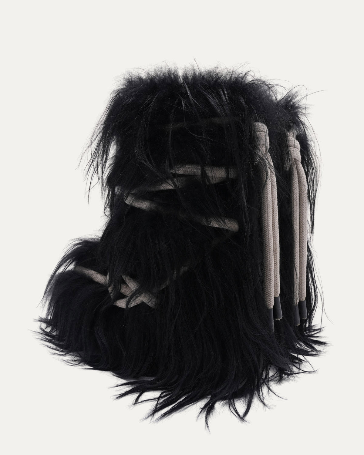 Lace Up Fur Boots