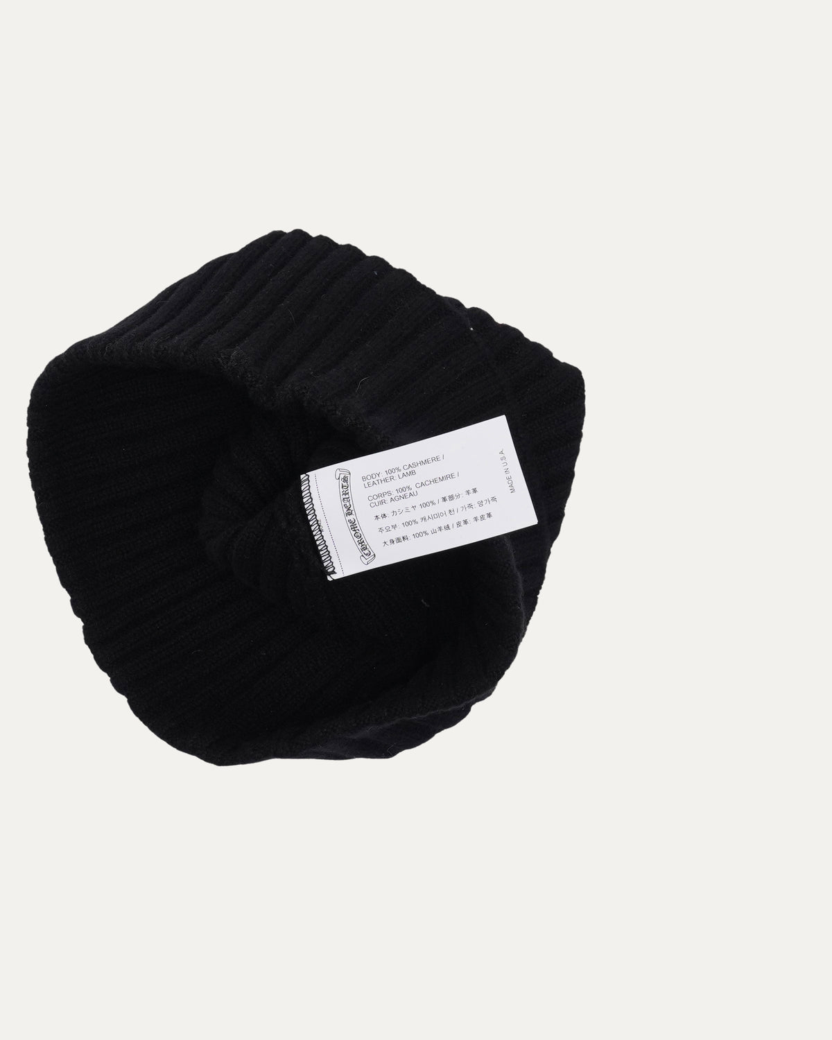 Cashmere Plus Cross Patch Beanie