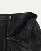 Cross Patch Leather Skirt