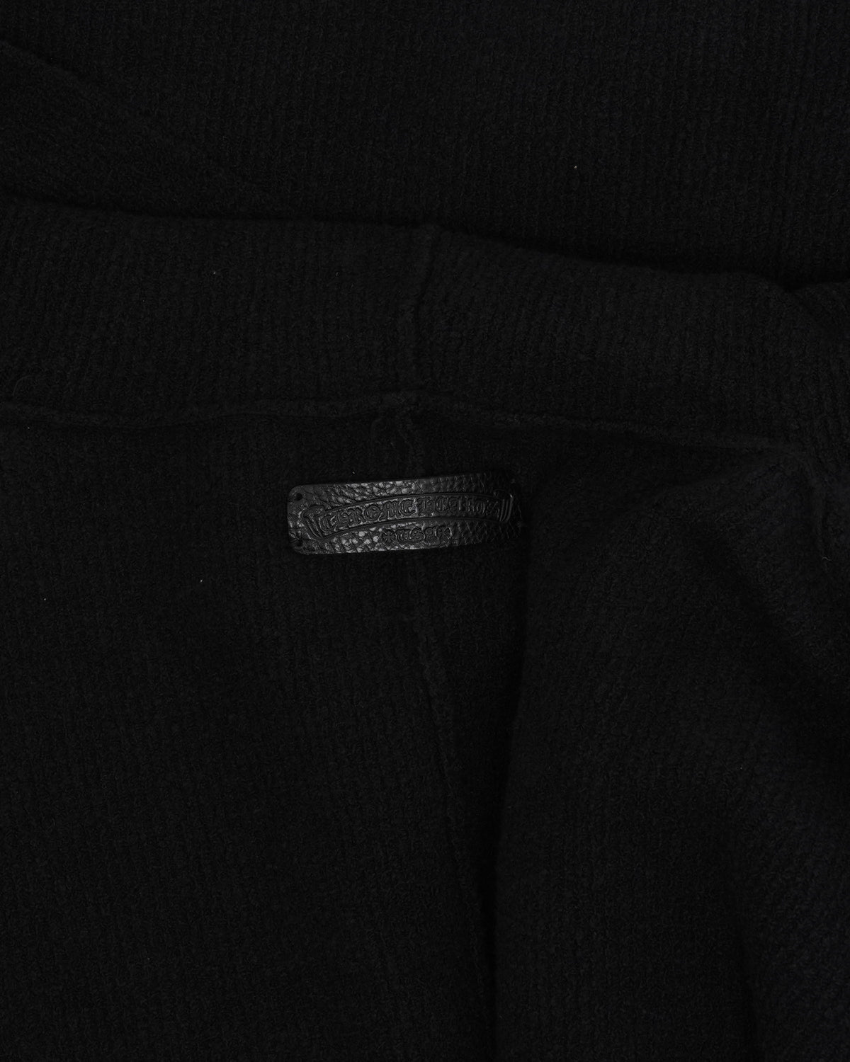 Pony Hair Cross Patch Hooded Cardigan