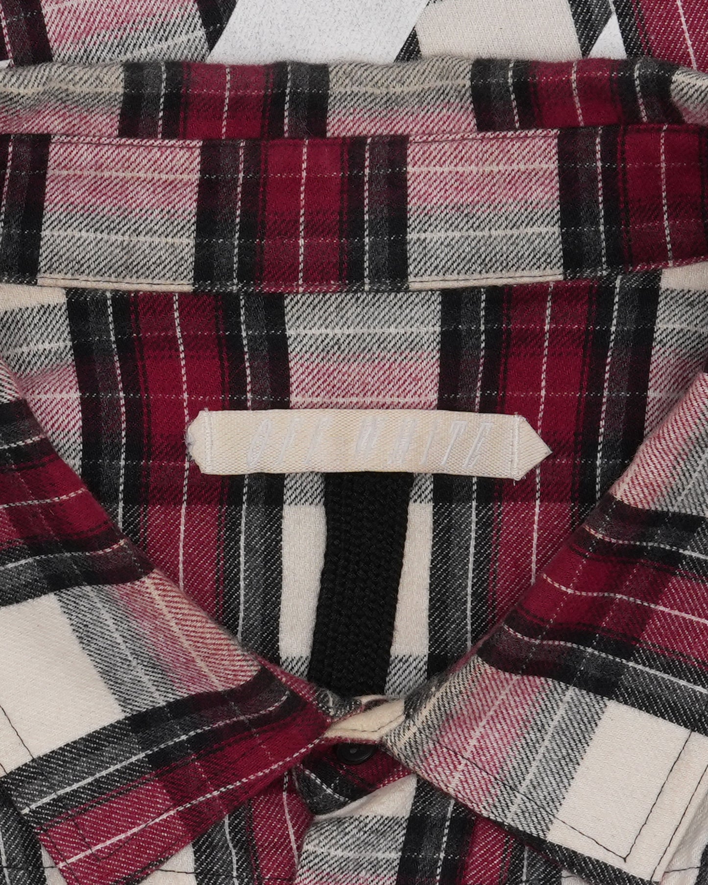 Diagonal Logo Plaid Flannel Shirt